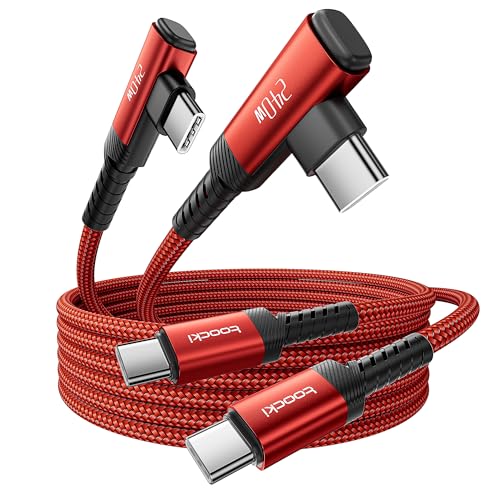 USB C Cable [2Pack, 3.3ft] 240W Fast Charging Type C Cord, Nylon Braided USB 2.0 Cable for iPhone 17 16 15 Pro Plus Pro Max Air, iPad Pro, Samsung Galaxy S24 S23, Switch, MacBook Pro, Pixel-Red - color: Red, size: 3.3+3.3FT