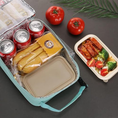 Lovoeo Lunch box Lunch bag for men women Insulated Lunchbox Lunch bags for Work Picnic Travel (baby blue) - color: Baby Blue