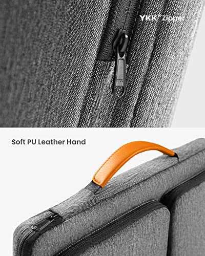 tomtoc 360 Protective Laptop Sleeve for 2026 14-inch MacBook Pro M5/M4/M3/M2 Pro/Max A3426 A3434 A3401 2026-2021, 13.5-14.4 Inch Surface Laptop 7/6/5/Studio 2/1, Water-Resistant Carrying Case - color: Gray, size: 13.5-14 inch