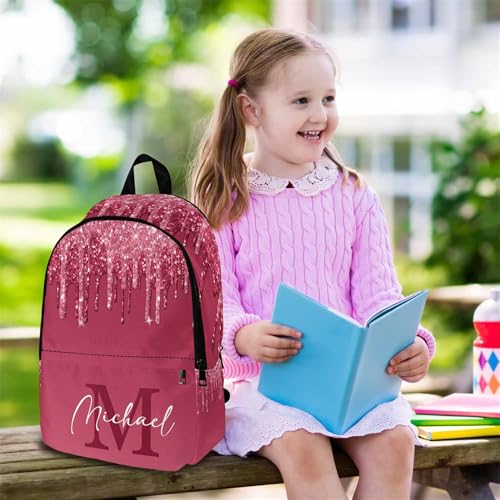 MyPupSocks Personalized School Backpack for Girls Custom Girls Casual Daypacks Lunch Tote Bag Customized Travel Book Bag with Name Knapsack Schoolbag for Teens Kids College - color: Multi 10