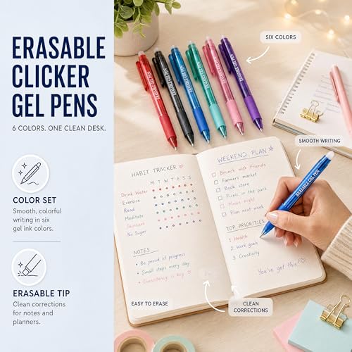 Blue and Black Erasable Gel Pens Bulk, 36 Pack Retractable Erasable Pens, 0.7mm Fine Point Quick Dry Ink, Clicker Pens for Note Taking, Work, Office, Classroom School Supplies - color: Soft Black and Blue