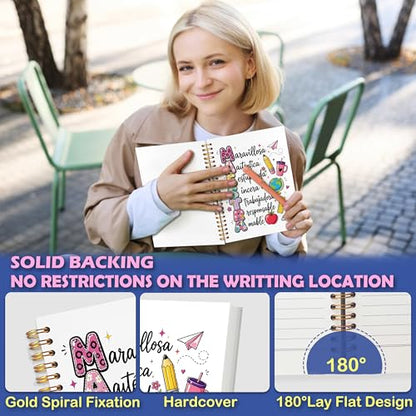 JUDFNCDE Spanish Teacher Maestra Appreciation Gifts,Spanish Educator Supplies Hardcover Notebook Journal 5.5 x 8.3 - color: Spanish Teacher Maestra - --