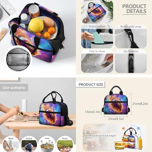 Flaming Football Backpack for Boys 8-12 Kids Backpack with Lunch Box Water Bottle Holder with Strap and Zipper Pencil Case 4PCS Set Bookbag with Compartments for School 17 inch Elementary - color: Flaming Football