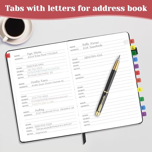 A-Z Sticky Alphabet Tabs, Colorful Self-Adhesive Letter Index Tabs for Notebook, Textbook, Dictionary, and Filing (208 Pcs) - color: Multicolour