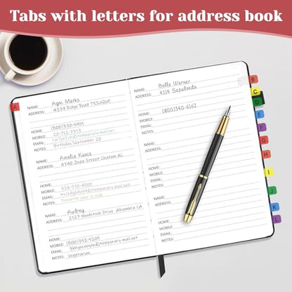 A-Z Sticky Alphabet Tabs, Colorful Self-Adhesive Letter Index Tabs for Notebook, Textbook, Dictionary, and Filing (208 Pcs) - color: Multicolour