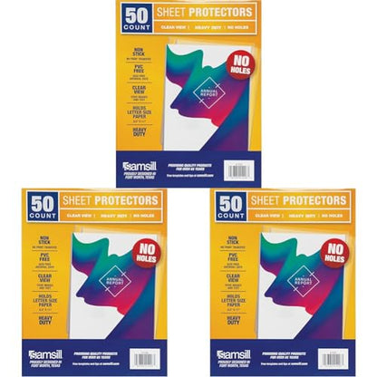 Samsill No Hole Sheet Protectors