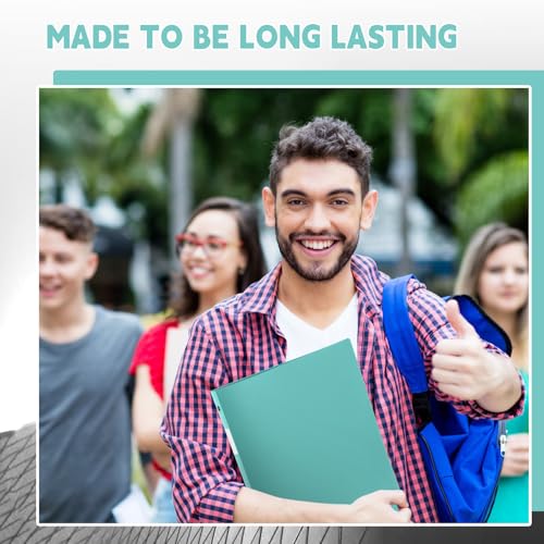 Henoyso 36 Pcs Mint Green 1.5 Inch 3 Ring Plastic Binder Bulk, 1 1/2 Inch Soft Flexible Binders Three Round Rings Fit 8.5x11 Papers for School Office Home File Organization Supplies - color: Mint Green