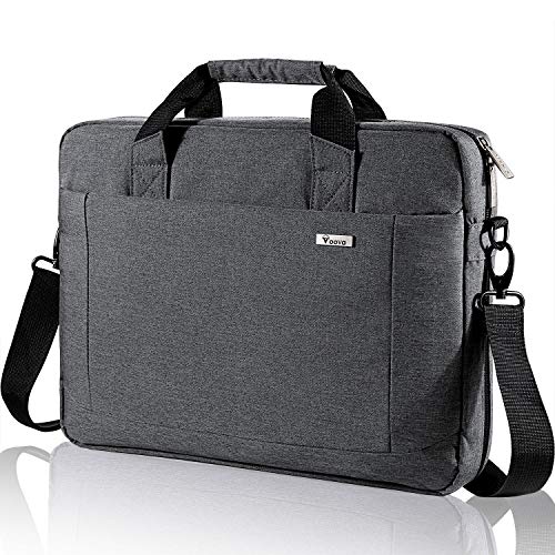 Voova Laptop Bag Case 15 15.6 16 Inch, Computer Sleeve Messenger Bag with Shoulder Strap Expandable Waterproof Business Briefcase for Men Women to Work Travel School, Fit 14-16 Inch Laptop, Grey - color: Gray, size: 14-15.6 Inch