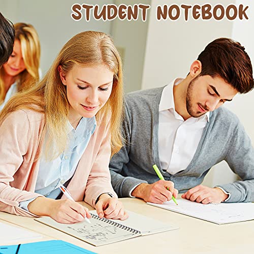 Eersida 20 Pack A5 Spiral Notebook Bulk, College Ruled Lined Notepads 5.5" × 8.3" 100 Pages (50 Sheets), Hardcover Writing Journals for Office Meetings Work Back to School Supplies(Black, Kraft) - color: Black, Kraft