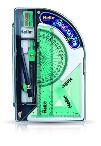 Helix Cool Curves Maths Set (Assorted Colours)