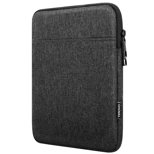 TiMOVO 8-9 Inch Tablet Sleeve with Pockets, Black | Fit iPad mini 7 (A17 Pro, 2024) / mini 6 (8.3", 2021) / 5/4/3/2/1, Portable Protective Carrying Bag Case - color: Black, size: 8-9 Inch