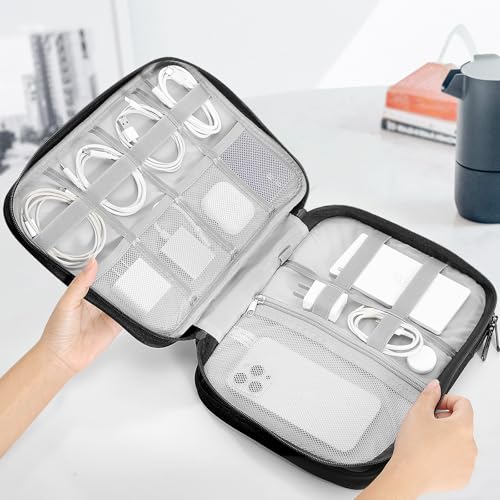 MoKo 13.3-14 inch Laptop Sleeve Case with Multi-Pockets for New 13" MacBook Neo A18, 14" Mac Pro M3/M2/M1, 13" MacAir M4/M3/M2/M1, Protective Padded Handle Laptop Bag with Accessories Pockets, Black