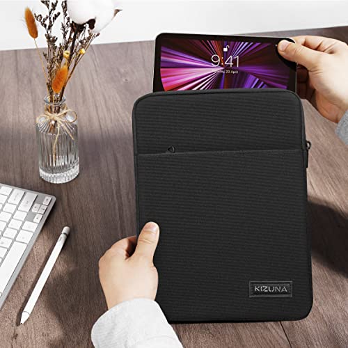 KIZUNA 9.7-10 Inch Tablet Sleeve Water Resistant Laptop Bag for 11" iPad Pro Air M2 M4/10.9" iPad Air 5/A14/10 Surface Go/Huawei MediaPad M5 Pro/10.5" Samsung Galaxy Tab A S6/Lenovo Smart/Acer -Black - color: Black, size: 9.7-10.5 Inch / 10.5" & 11" iPad