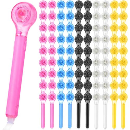 AmazingSpark 100 Pack Correction Tape Pen, 0.2" x 236" White Correction Tape Push Pull Protective Cover Easy to Use Applicator for Office Supplies