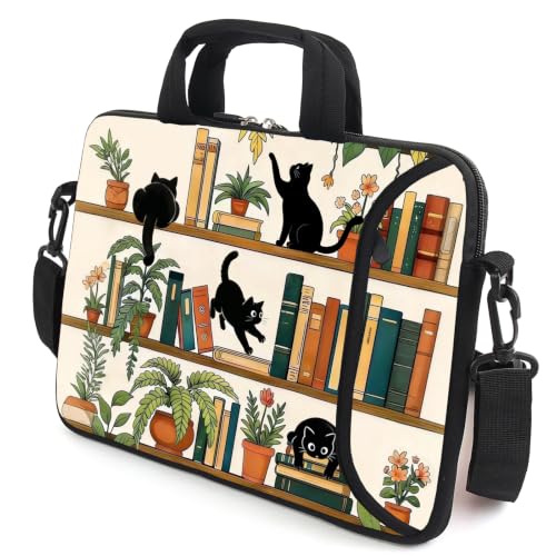 15.6" laptop sleeve chromebook case adjustable shoulder strap with handle accessory pocket (MMSJ-1) - color: Mmsj-1