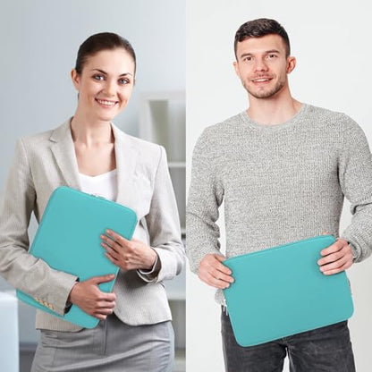 RAINYEAR Laptop Sleeve Case Compatible with 13.3 Inch Notebook Computer Chromebook 14" MacBook Pro/Max M1 M2 M3 M4 M5 Soft Bag Protective Cover with Accessories Pouch (Blue, Upgraded Version) - color: Blue(upgraded Version), size: 13"-13.3"