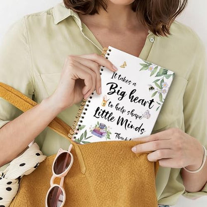 Teacher Appreciation Gifts Spiral Notebook Journal, End of Year Teacher Graduation Gifts for Teachers Journal for Notes Planning, Maestra for Notes Taking, 5.5 X 8.3 Inch - color: Thank you02