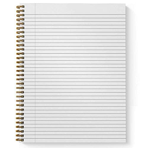 Gotcha Covered Notebooks Softcover Wonderfully Made 8.5" x 11" Religious Spiral Notebook/Journal, 120 College Ruled Pages, Durable Gloss Laminated Cover, Gold Wire-o Spiral. Made in the USA - color: Wonderfully Made