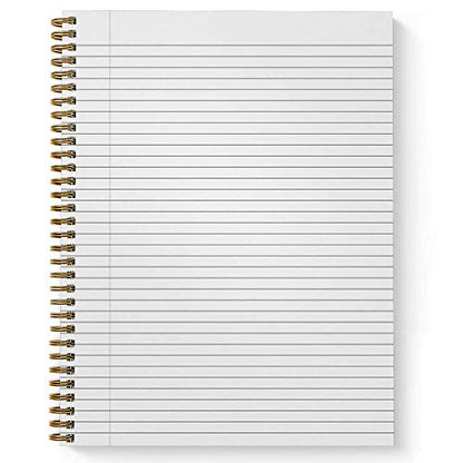 Gotcha Covered Notebooks Softcover Wonderfully Made 8.5" x 11" Religious Spiral Notebook/Journal, 120 College Ruled Pages, Durable Gloss Laminated Cover, Gold Wire-o Spiral. Made in the USA - color: Wonderfully Made
