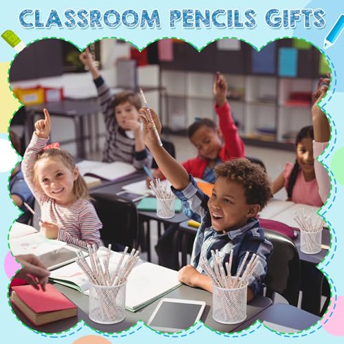Tenceur 24 Set/48 Pcs Back to School 1st Graders Pencils and Cards Set, First Grade Motivational Wooden Pencil with Erasers, Composition Book Greeting Note for Student Classroom Reward Gift - style: 1st Graders