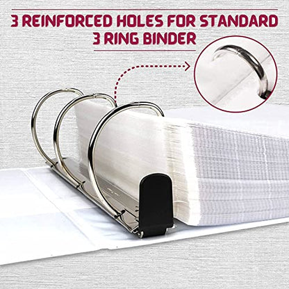 Heavy Duty Sheet Protectors for 3 Ring Binder, 200 Count Bulk Clear Page Protectors, Top Loading Plastic Sleeves 8.5 x 11 inch - size: Heavy Duty, 200 Count