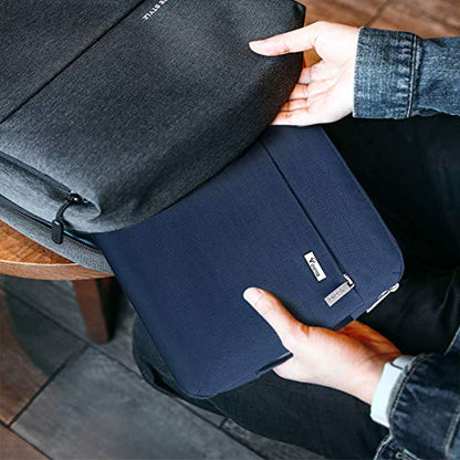 Voova Laptop Sleeve Case 13 13.6 Inch with Handle, 360°Protective Waterproof Slim Computer Bag Cover Compatible with MacBook Air 13 M1/M2/M3/M4 2020-2024, MacBook Pro 13, IPad Air/Pro 13, Blue - color: Blue, size: 12.6-13.6 Inch