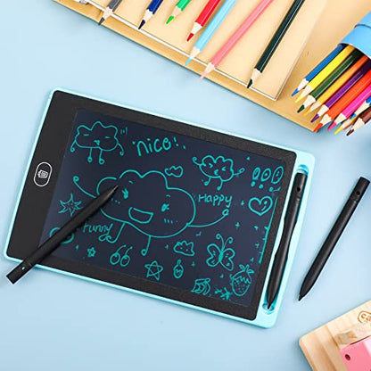 Flutesan 4.5 Inch LCD Writing Tablet Pen Replacement 4 Pcs Kids Stylus Pen for Drawing Tablet Doodle Pad with 4 Hanging Rope(Black) - color: Black