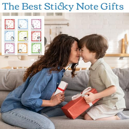 Funny Sticky Notes Gifts - 9 Pack Fun Horse Notepads 3x3 Inches, Funny Horse Self-Adhesive Memo Pads, Office Study Supplies Work Gag Gift for Coworkers Friends (450 Sheets) - style: Funny Horse