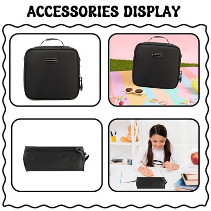 Meetbelify Rolling Backpack for Girls Boys Backpacks with Wheels Kids Carry on Luggage for Girls Boys - color: Girl Black