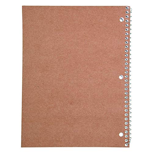 Mead Spiral Notebook, 1 Subject, Wide Ruled Paper, 70 Sheets, 10-1/2" x 7-1/2", Assorted Color (05510) (Pack of 2)