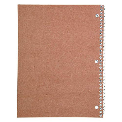 Mead Spiral Notebook, 1 Subject, Wide Ruled Paper, 70 Sheets, 10-1/2" x 7-1/2", Assorted Color (05510) (Pack of 2)