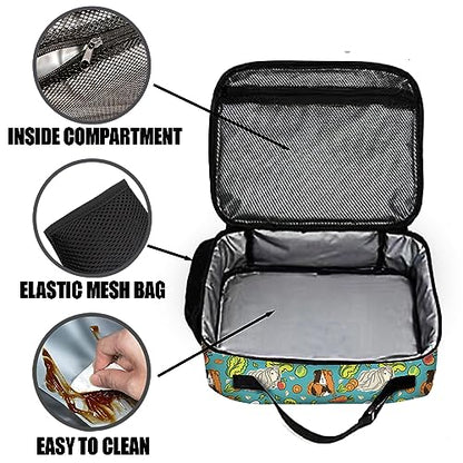 Guinea Pig Lunch Bag Reusable Insulated Lunch Box Keep Food Cooler Thermal Lunch Tote for Women Men - color: Guinea pig