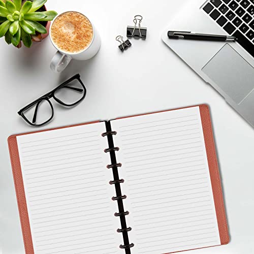 Junior Size Refills Paper, A5 Loose Leaf Paper for TUL Custom Note-Taking System Discbound Notebook Planner Inserts, White, Total 100 Sheets/200 Pages, College Ruled, 5.5 X 8.5 Inch - size: 100 Sheets
