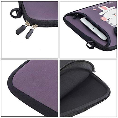 RICHEN 14 15 15.4 15.6 inch Laptop Shoulder Bag Notebook Handle Sleeve Neoprene Soft Carrying Travel Case with Accessories Pocket (14-15.6 inch, Cute Cat) - color: Cute Cat, size: 14-15.6 inch
