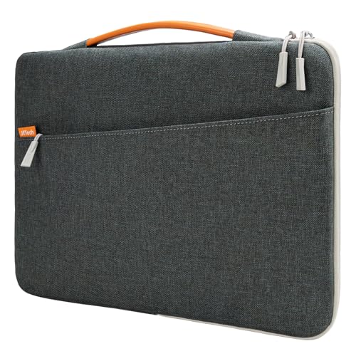JETech Laptop Sleeve for MacBook Neo (A18 Pro), 13-14Inch MacBook Air/Pro (M1-M5, 2020-2026), Waterproof Bag with Portable Handle and Pocket, Compatible with 13-13.6 Inch Notebook (Dark Grey) - color: Dark Grey, size: 13.3-Inch