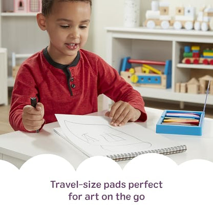 Melissa & Doug Drawing Paper, Sketch Pad, 2-Pack Bundle for Coloring, Writing or Painting (9 x 12 inches) - 50 Sheets Each, Kids Drawing Pad & Art Supplies for Kids Ages 3+ - FSC Certified