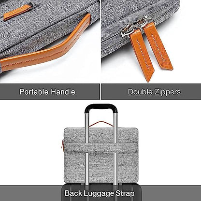 MOSISO 360 Protective Laptop Case 15 inch, 15 inch Laptop Sleeve | Compatible with MacBook Air M5 M4 M3 M2 2026-2023, Dell XPS Plus, Side Open Carrying Case with 4 Zipper Pockets, Gray - color: Gray, size: 15 inch