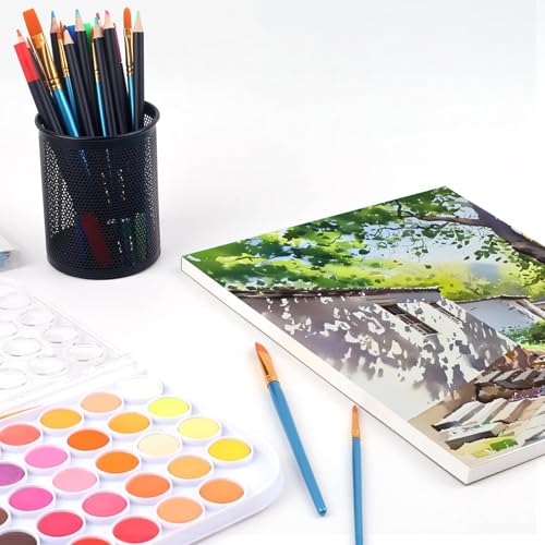 Watercolor Paper Pad, Watercolor Pad 9x12”, Water Color Paper, 24Sheets - Painting, Drawing, Art Supplies, Watercolor Sketchbook