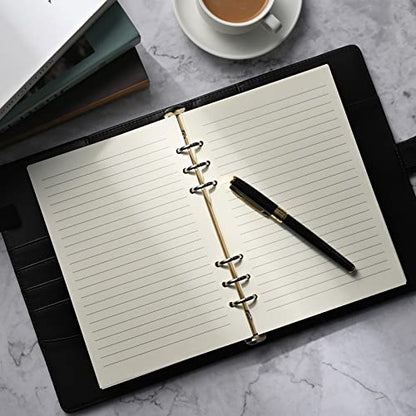 A5 Line Refill Paper, A5 Binder Refills for 6-Ring Binders Planner Traveller Journal Notebook Dairy, 8mm Ruled Filler Paper Insert, 80 Sheets 160 Pages, Lined - color: Lined
