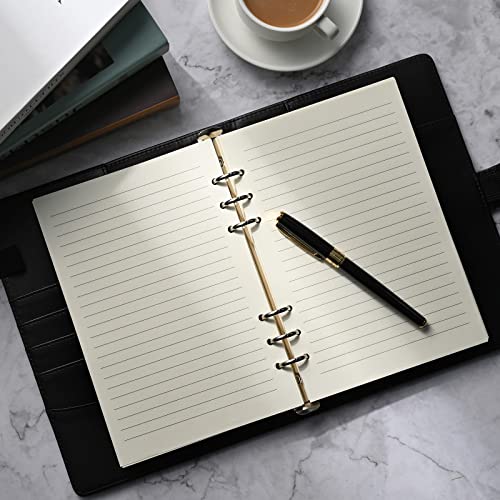 A5 Line Refill Paper, A5 Binder Refills for 6-Ring Binders Planner Traveller Journal Notebook Dairy, 8mm Ruled Filler Paper Insert, 80 Sheets 160 Pages, Lined - color: Lined