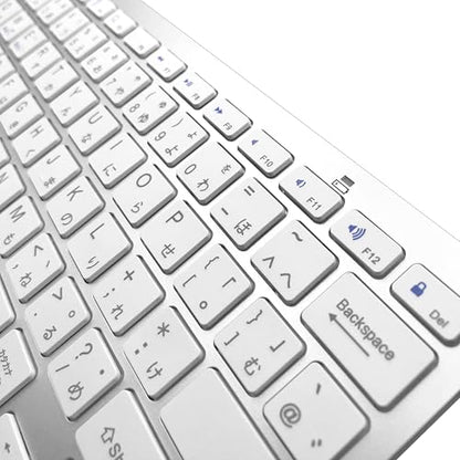 Wireless Japanese Keyboard, Minority Language Ultra Thin Lightweight Silent Bluetooth Keyboards for Laptop/PC/Tablet/Desktop/Smart TV (Japanese) - style: Japanese