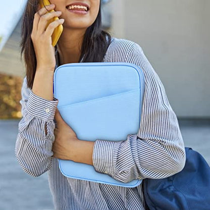 Dadanism 9-11 Inch Tablet Sleeve Bag Carrying Case, Baby Blue | Fits iPad (A16) 11th Gen 11", iPad 10th Gen 10.9" Air 5/4, iPad Air M4/Pro 11", iPad 9/8/7th 10.2", Galaxy Tab A11+ Plus 11" - color: Light Blue, size: 9-11 inch