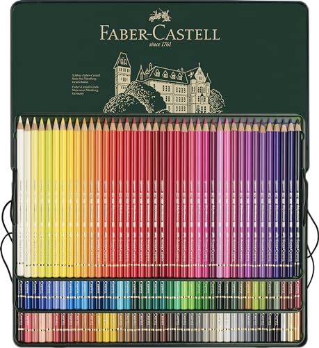 Faber-Castell Polychromos Artists' Color Pencils - Tin of 120 Colors - Premium Quality Artist Pencils - size: 120 Count (Pack of 1)