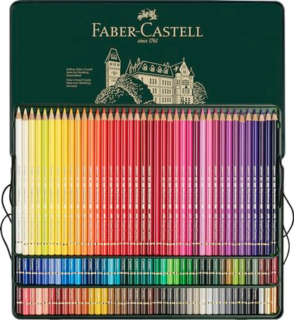 Faber-Castell Polychromos Artists' Color Pencils - Tin of 120 Colors - Premium Quality Artist Pencils - size: 120 Count (Pack of 1)