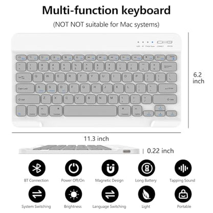 aMZCaSE for iPad Pro 13 inch Case with Keyboard (M5/M4) 2025/2024, for iPad Pro 13 Keyboard with Magnetic Detachable Folio Slim Cover, Smart Sleep/Wake, Pencil Holder, Gray - color: Gray