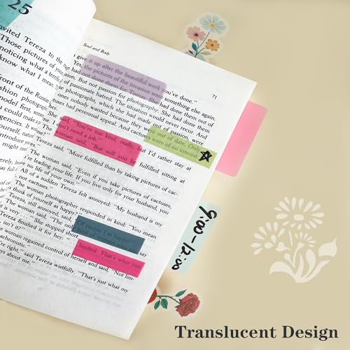 ELII 300 PCS Sticky Index Tabs 2 Inch Book Tabs,Clear Sticky Notes Classic | Pages Notebooks, File Tabs Self Adhesive,Writable and Repositionable,Self Adhesive,Smooth Writing,Transparent,Waterproof - color: Classic