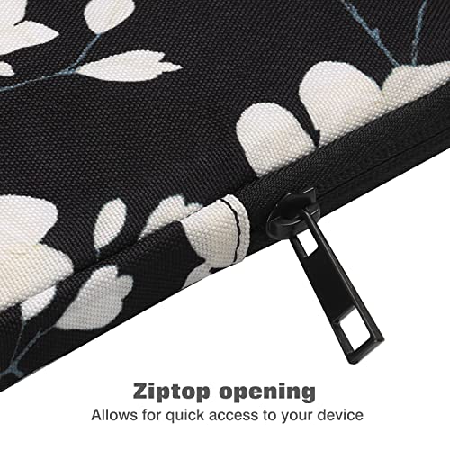 MoKo 9-11 Inch Tablet Sleeve Bag Carrying Case Fits New 11inch iPad Air M4, iPad A16 2025, iPad Pro 11 M4, Air 5/4/3, iPad 10/9/8th Gen, Tab S8/S9 11", Tablet Carrying Case, Magnolia - color: Black & White Magnolia, size: 9-11 inch