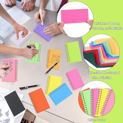 1000 PCS Spiral Index Cards 3 x 5 Inch Flash Card Book with Ring | 20 Colors, Ruled Cards, Heavyweight Paper, Study, Note Taking, School, College, Office, Vocabulary, Revision - size: 3 x 5 inch, style: Spiral Index Cards
