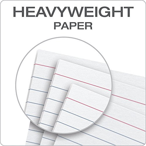 Oxford Index Cards, 3" x 5", White, 100 Per Pack | Heavyweight | Ruled | Pack of 2 - color: White, size: 100 Count (Pack of 2)