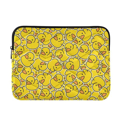 SLENDER Cute Laptop Sleeve - 13 inch DAZZLING YELLOW Duck Design Tablet Bag - Waterproof WOMEN'S/MEN'S Laptop Accessories - color: Cartoon Yellow Duck